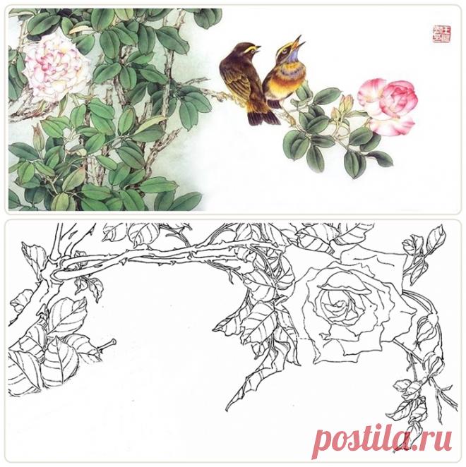 Розы в восточном стиле. Уроки. Часть - 2