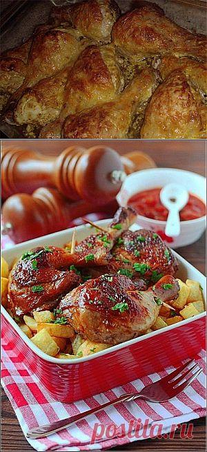 Куриные ножки со сметаной и сыром » Кулинарные рецепты