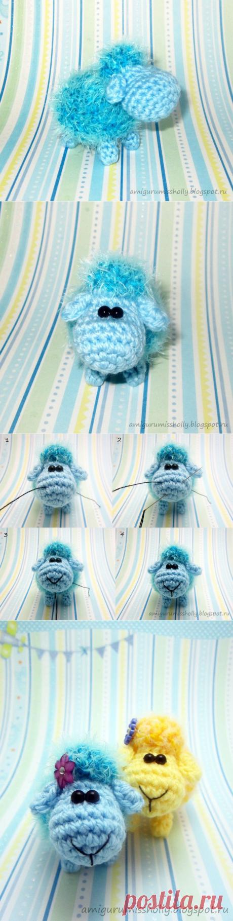 Простая Овечка амигуруми. Мастер-класс. Описание вязания крючком :: Amigurumi by Miss Holly
