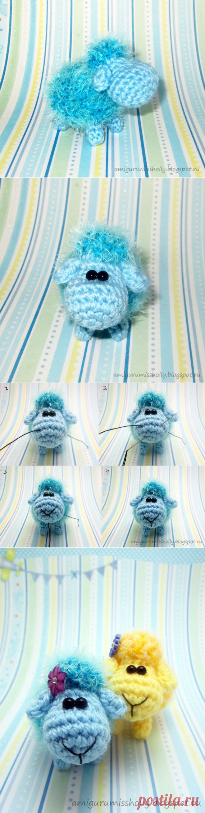 Простая Овечка амигуруми. Мастер-класс. Описание вязания крючком :: Amigurumi by Miss Holly