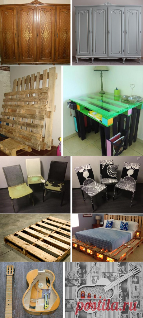 19 идей волшебного преображения старой мебели своими руками