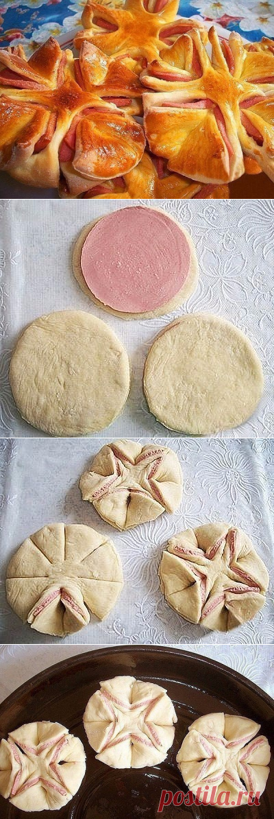Колбасные цветочки