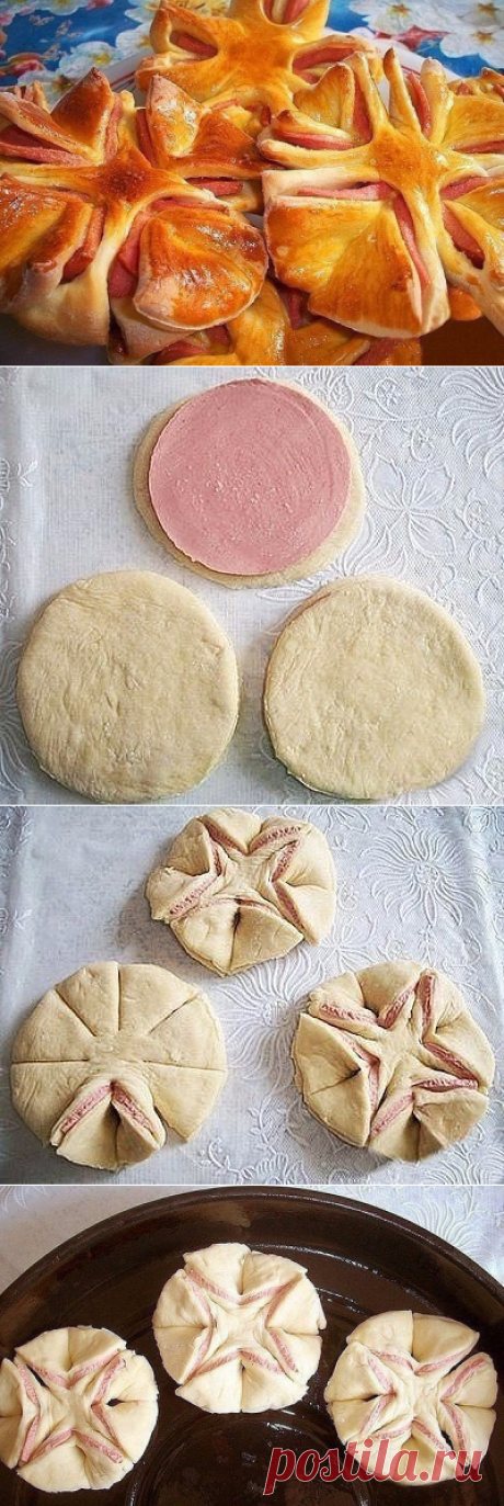 Колбасные цветочки
