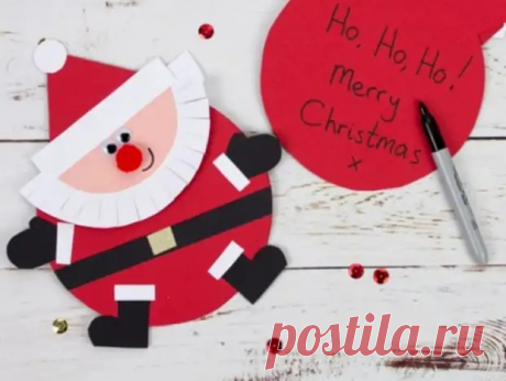Как сделать новогоднюю открытку своими руками — 5 мастер-классов - Декоративное королевство - медиаплатформа МирТесен