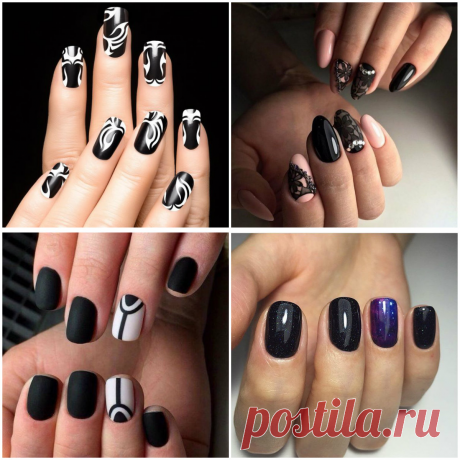 Black Nail Designs 2019: Several tips to get stylish and elegant Black Nails