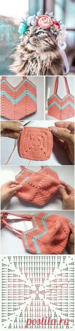 Простая авоська крючком