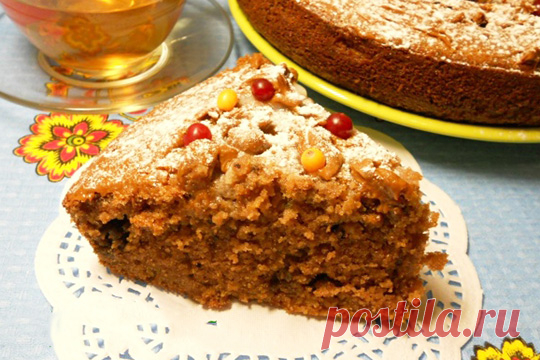 Шоколадный манник с халвой — Домашний уют