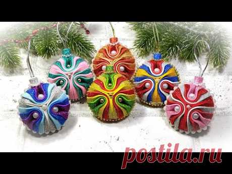 ВЫ ТОЧНО НЕ делали таких новогодних игрушек,  шарики из фоамирана 2021🎄 christmas ornaments diycraft