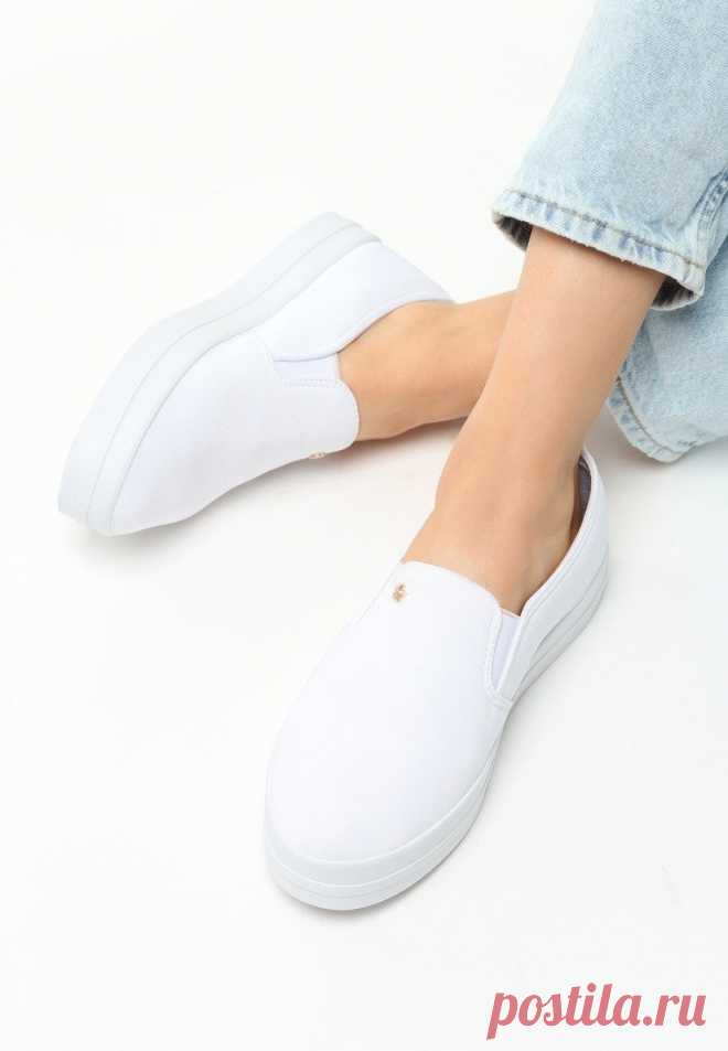 Белые Спортивные мокасины в Born2be.com.ua