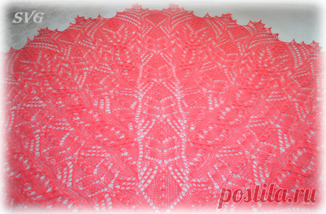 Шаль - загадка | SVG Вязание спицами и крючком | Дзен