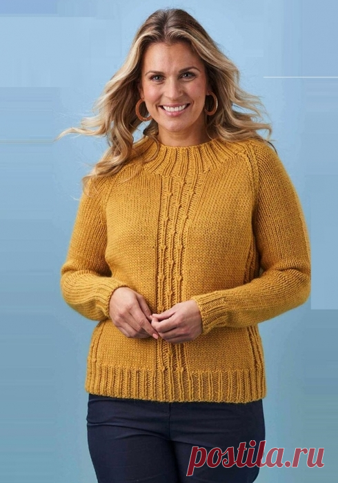 Пуловер. Спицы.