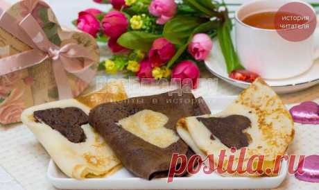 Любовные блины с сердечками - рецепт с пошаговыми  | Все Блюда