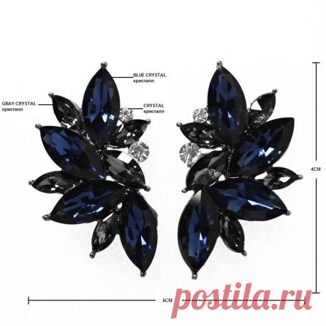 2015 новое оптовая продажа винтажный дизайн кристалл серьги мода женщин заявление серьгу для женщин мода pendientes купить на AliExpress