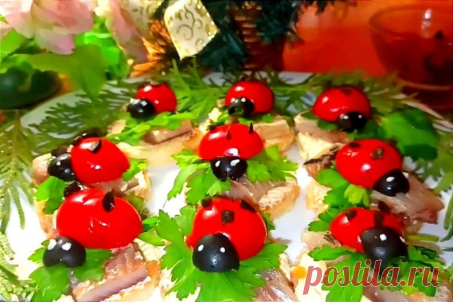 Бутерброды с солëной рыбой 