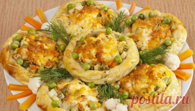 Картофельные ватрушки с курицей