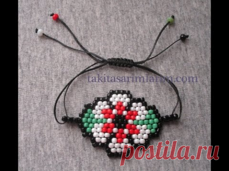 Boncuklu ve İpli Bileklik