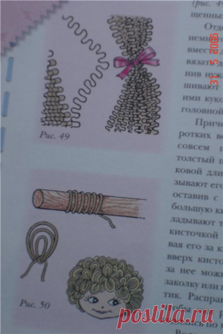 Волосы из пряжи