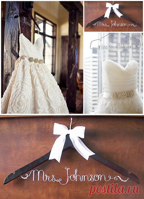 Вешалка для свадебного платья (мастер-класс) / Фото (идеи съемок) / Модный сайт о стильной переделке одежды и интерьера