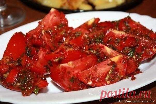 Невозможно вкусные помидоры по-корейски!