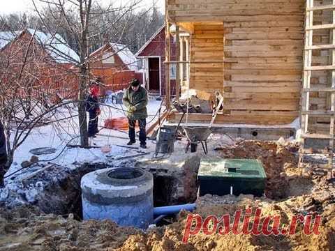 Канализация загородного дома своими руками - технология прокладки и монтажа