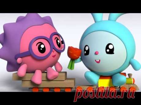 Малышарики 1 серия - Качели - обучающие мультфильмы - YouTube