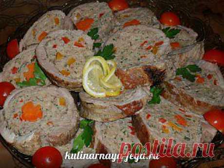 Праздничный мясной рулет | Кулинарная Фея