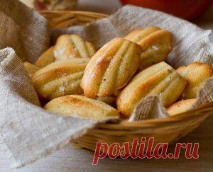 Мадлен с лимоном и розмарином на оливковом масле