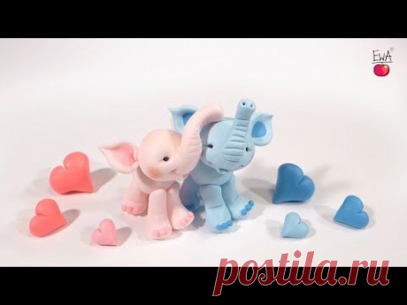 Животные из мастики. Видео-рецепт – слоненок из мастики - сделать слоненка из мастики проще простого, такая фигурка вызываем море позитива, подробнон описание и видео