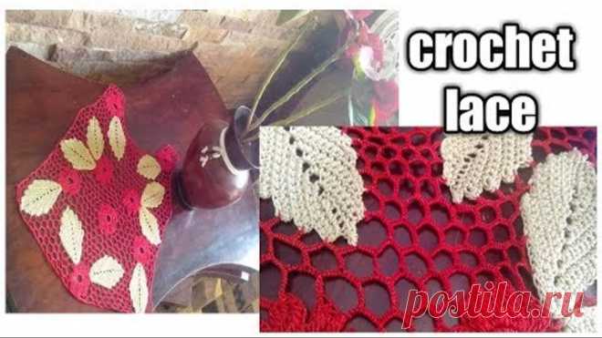 Ирландское кружево /Irish lace crochet /crochetlaceالكروشيه الايرلندي