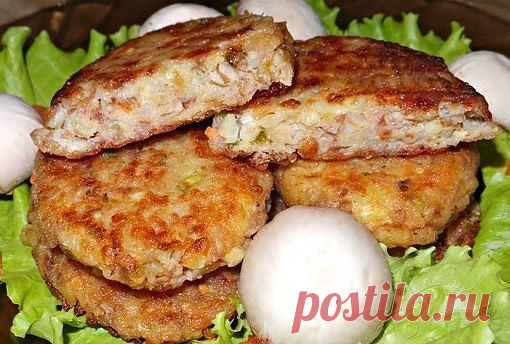Гречневые котлеты с сыром и зелёным луком,всё просто и очень вкусно