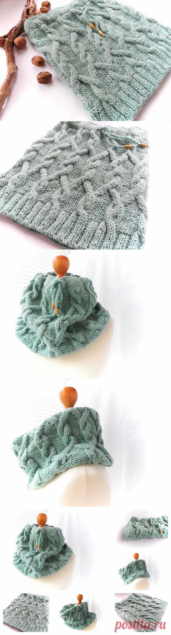 Шарф-снуд Blue Ice  /  KNITLY.com - блог о рукоделии, мастерклассы