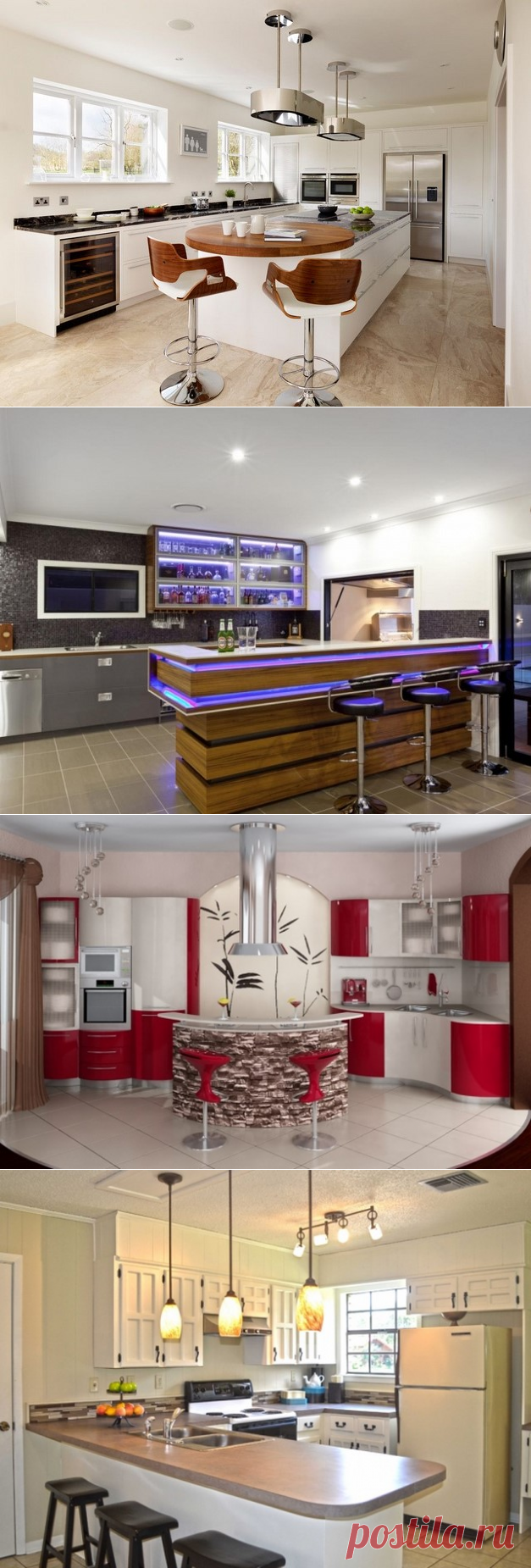 Барная стойка для кухни, свежие идеи с фото