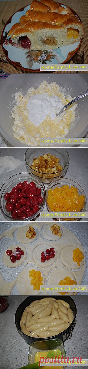 Пирог с тройной начинкой - Кулинарные рецепты