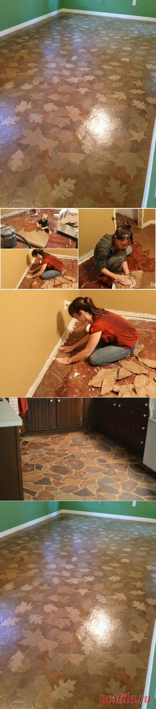 Оказывается, упаковочная бумага может заменить дорогостоящий отделочный камень!