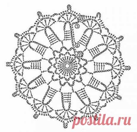 Красивые мотивы крючком