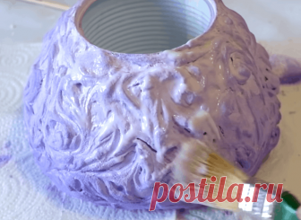 Шикарная ваза из обычной жестянки