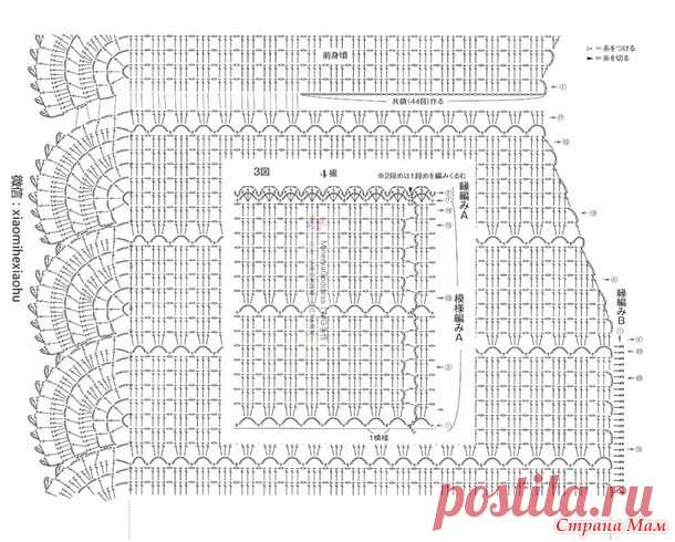 Нарядно и повседневно. Два джемпера по одной схеме. - Все в ажуре... (вязание крючком) - Страна Мам