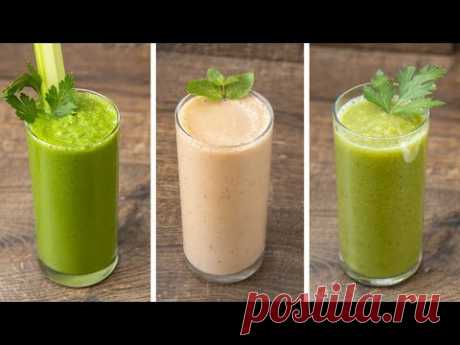 Ешь и Худей! 3 Рецепта ЛЕГКИХ Смузи! ОЧЕНЬ Быстро, Вкусно и Полезно, в блендере от RAWMID
