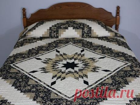 Великолепие лоскутных покрывал *Одинокая звезда*.