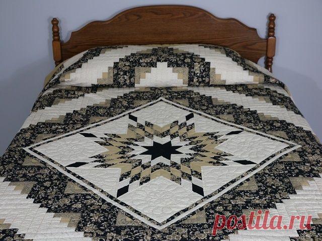 Великолепие лоскутных покрывал *Одинокая звезда*.