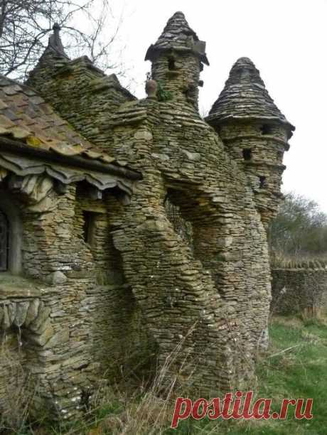 Hand built stone house