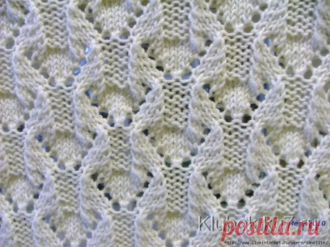 В копилку: узор спицами. | Клубок