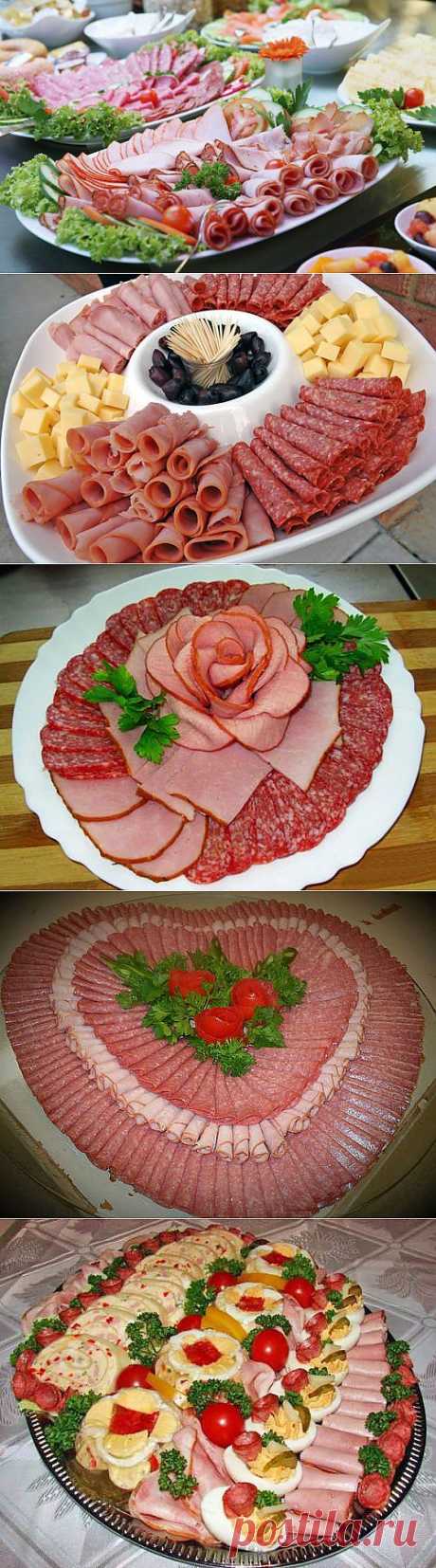 Красивое оформление мясных нарезок: идеи и примеры / Простые рецепты
