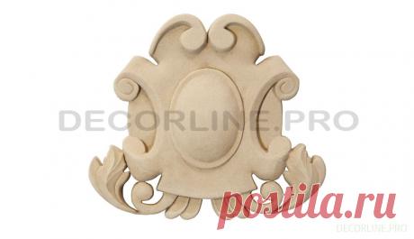 Резной декор из древесной пасты, древесной пульпы, полимера, полиуретана, ППУ, МДФ, прессованный декор, декор из массива, декор из дерева KV-02 Размер/Size: 148-175-27