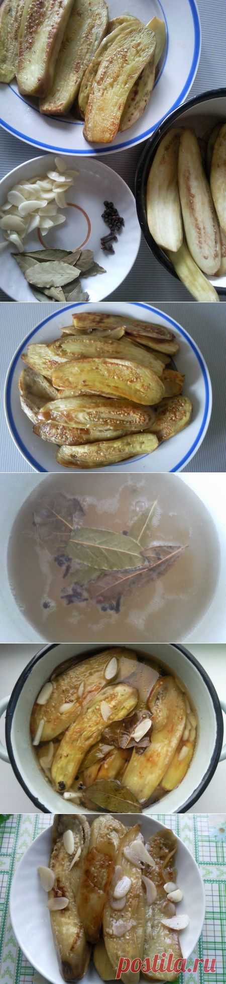 Вкусные маринованные баклажаны.можно не только заготавливать, но и сразу кушать