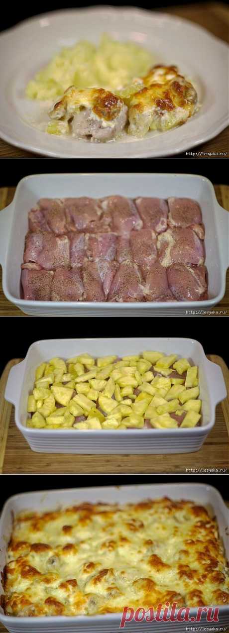 Сочная и нежная бананово-анансовая курица.