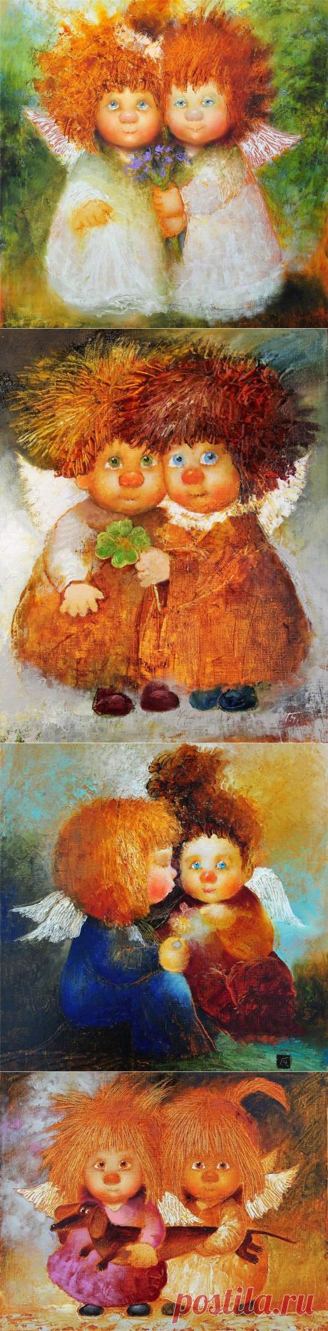 Ангелы... Художник Галина Чувиляева.