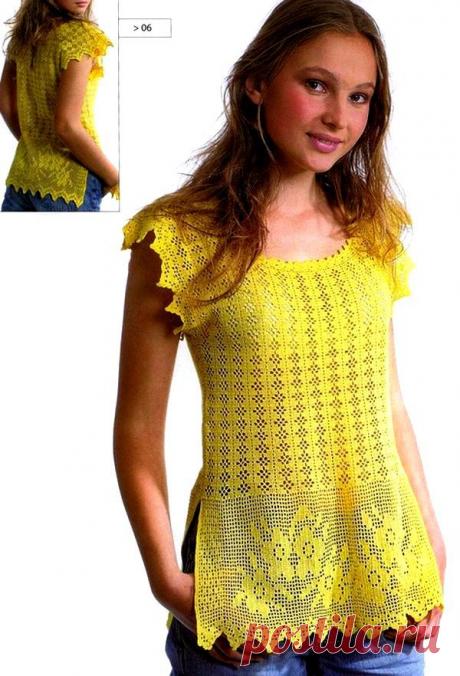 Желтая блузка | САМОБРАНОЧКА - сайт для рукодельниц, мастериц