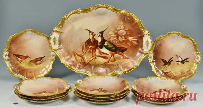 Королевские обеды или птицы на фарфоре Лимож (Limoges)