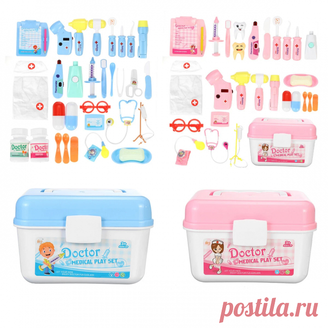 35 pcs simulation medical role play pretend doctor game equipment set educational toy with box for kids gift Sale - Banggood.com
